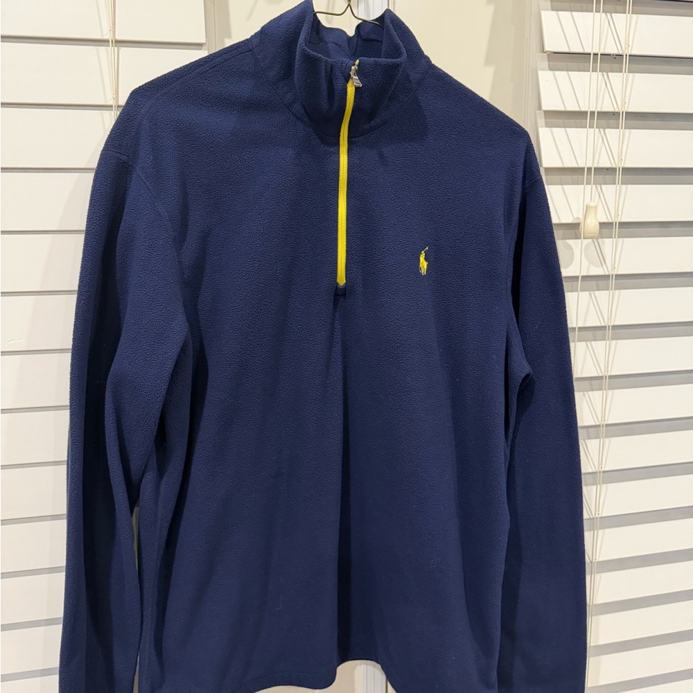 Ralph Lauren Polo Performance Pullover in Navy and Yellow